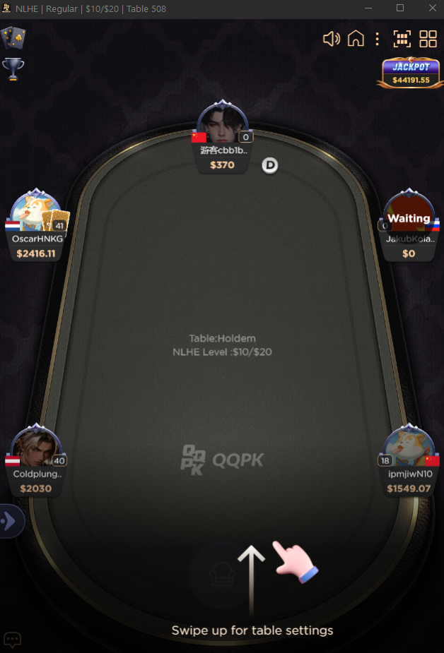 High stakes table